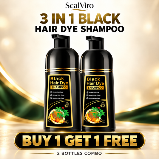 3 In 1 Black Hair Dye Shampoo (BUY 1 GET 1 FREE) | 200ML